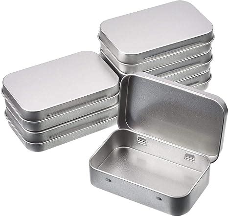 metal box from intec medium size 5 containers|Amazon.com: Metal Boxes With Hinged Lids.